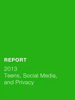 Teens, Social Media, and Privacy