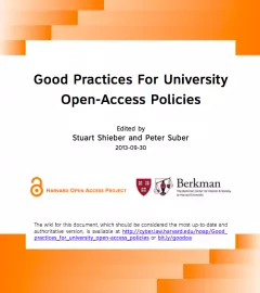 Good Practices for University Open-Access Policies